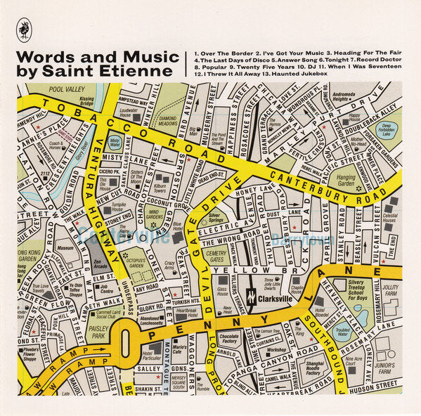 Saint Etienne - Words & Music White Vinyl with Yellow, Green & Black splatter LP LRSD2020